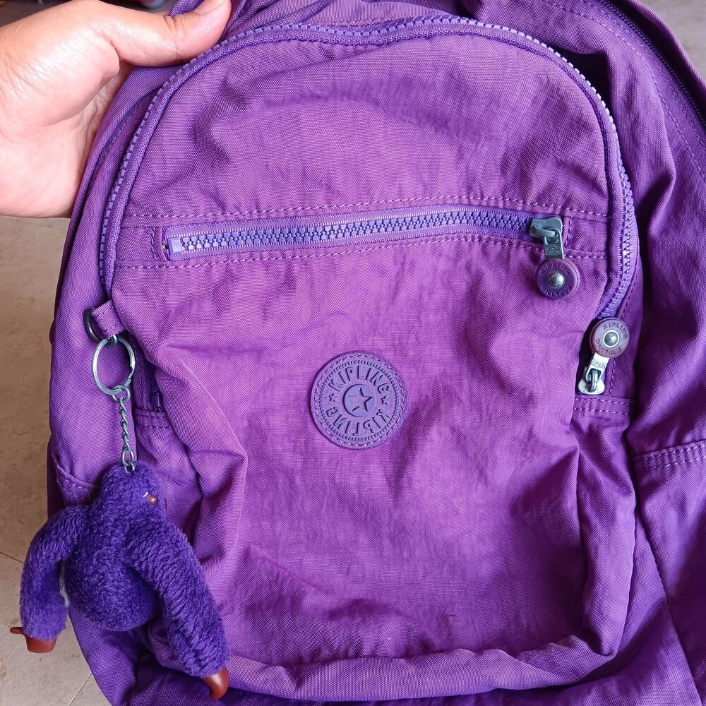 Kipling Challenger Medium Backpack Dark Plum/Viol… - image 2